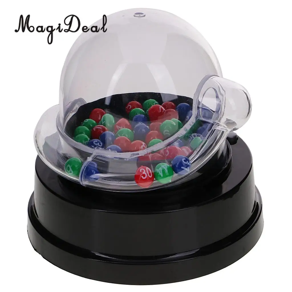 MagiDeal Mini Electric Lucky Number Picking Machine for Lottery Bingo Games Party Nightclubs Cafes Karaoke Dance Halls Gag Toy