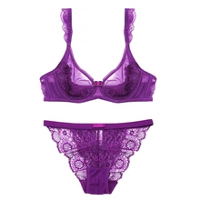 Новое поступление, сексуальный кружевной комплект, бюстгальтер и трусы, ультратонкие комплекты с бюстгальтером и штанами в стиле Лолиты, кружевное женское нижнее белье, три цвета, SW1055