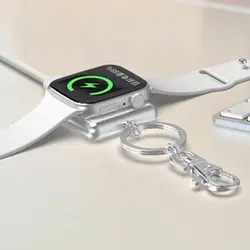 Магнитное Беспроводное зарядное устройство для Apple Watch Series 4 3 2 1 Металл + закаленное стекло Беспроводная зарядка для Apple Watch 4 3 2