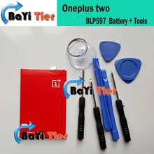 Oneplus two Battery 100% New 3200mAh large capacity Li-ion BLP597 Battery Replacement For oneplus 2 Cellphone + Free Tools