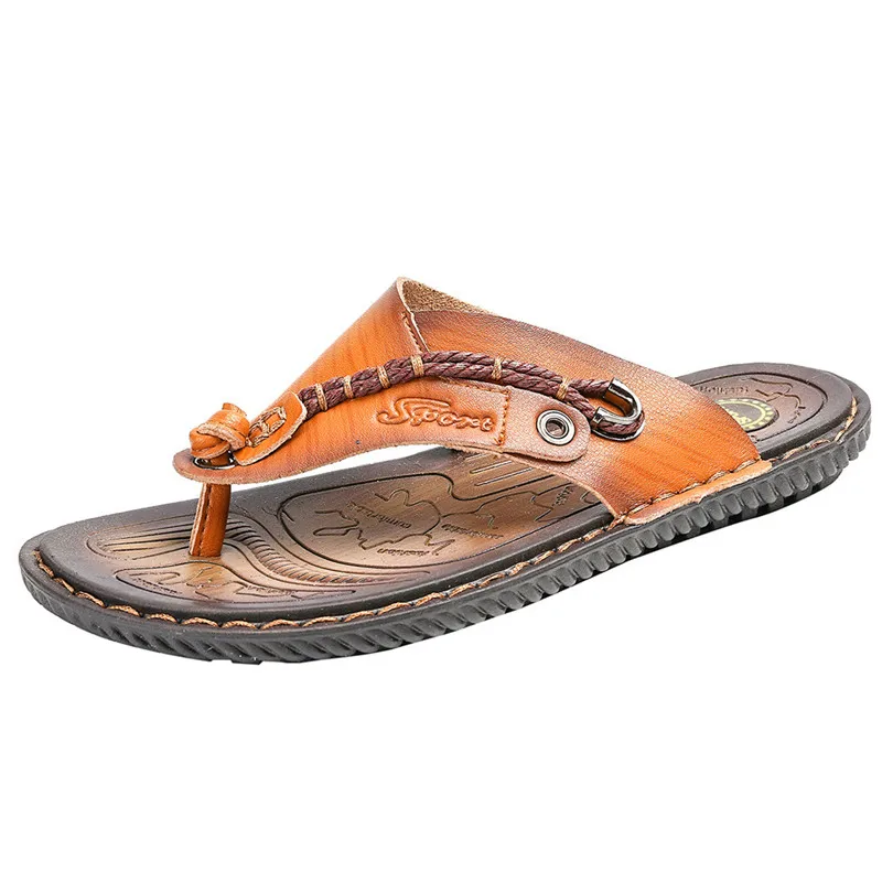 

SIKETU Men's Casual Flat Sandals Summer Beach Sandals Outdoor Skid Shoes Flip Flops Slippers Men Shoes Comfortable Footwear A30