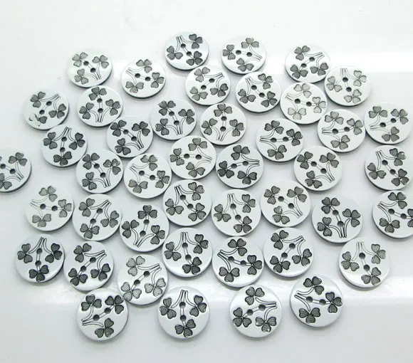 

100Pcs Mixed Round Flowe Resin Sewing Buttons For Cloth Flatback Cabochon Scrapbooking Crafts Knopf Bouton Decor Diy Accessories