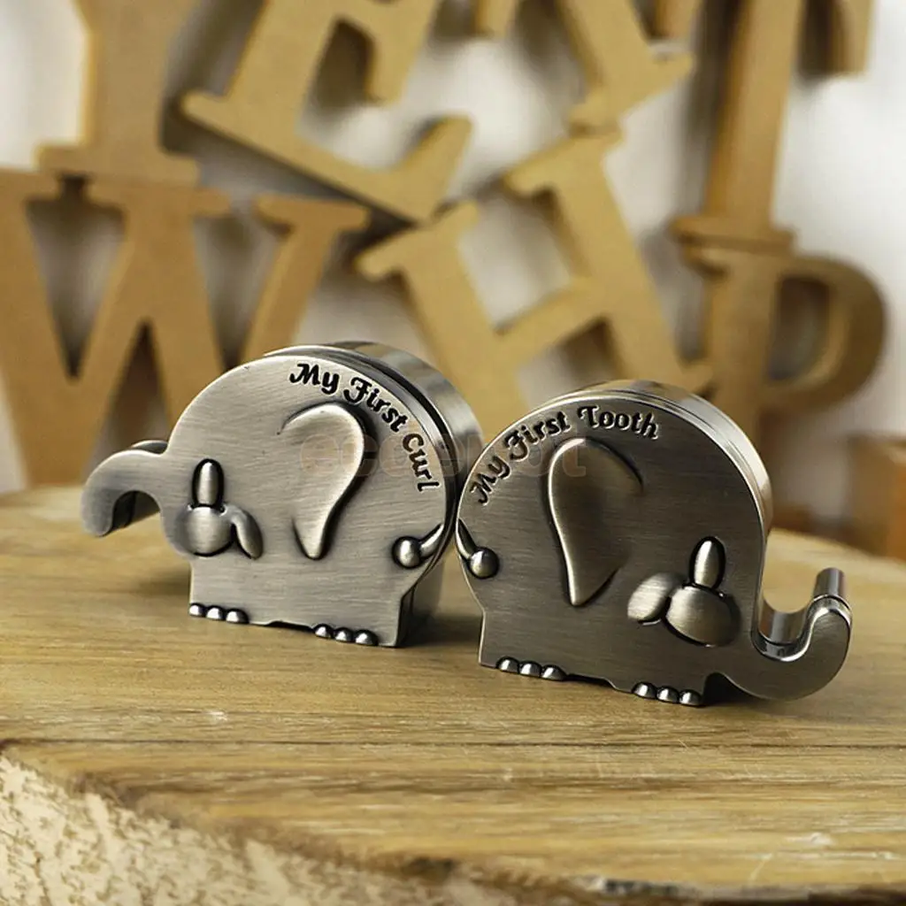 Мой Первый зуб и изогнутая Серебряная коробка для безделушек набор сувенира