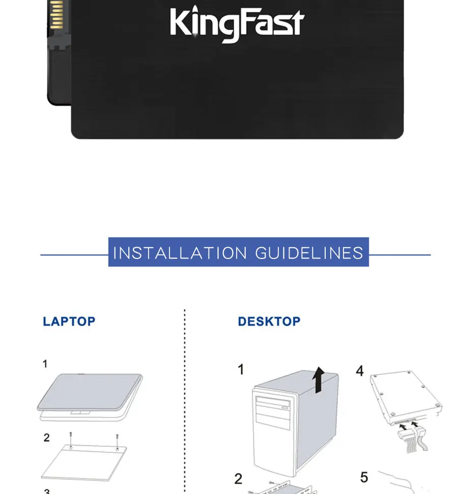 F6Pro Kingfast Металл 2," внутренний 120 ГБ SSD SATAIII 6 ГБ/сек. твердотельный жесткий диск супер скорость для ноутбука/рабочего стола