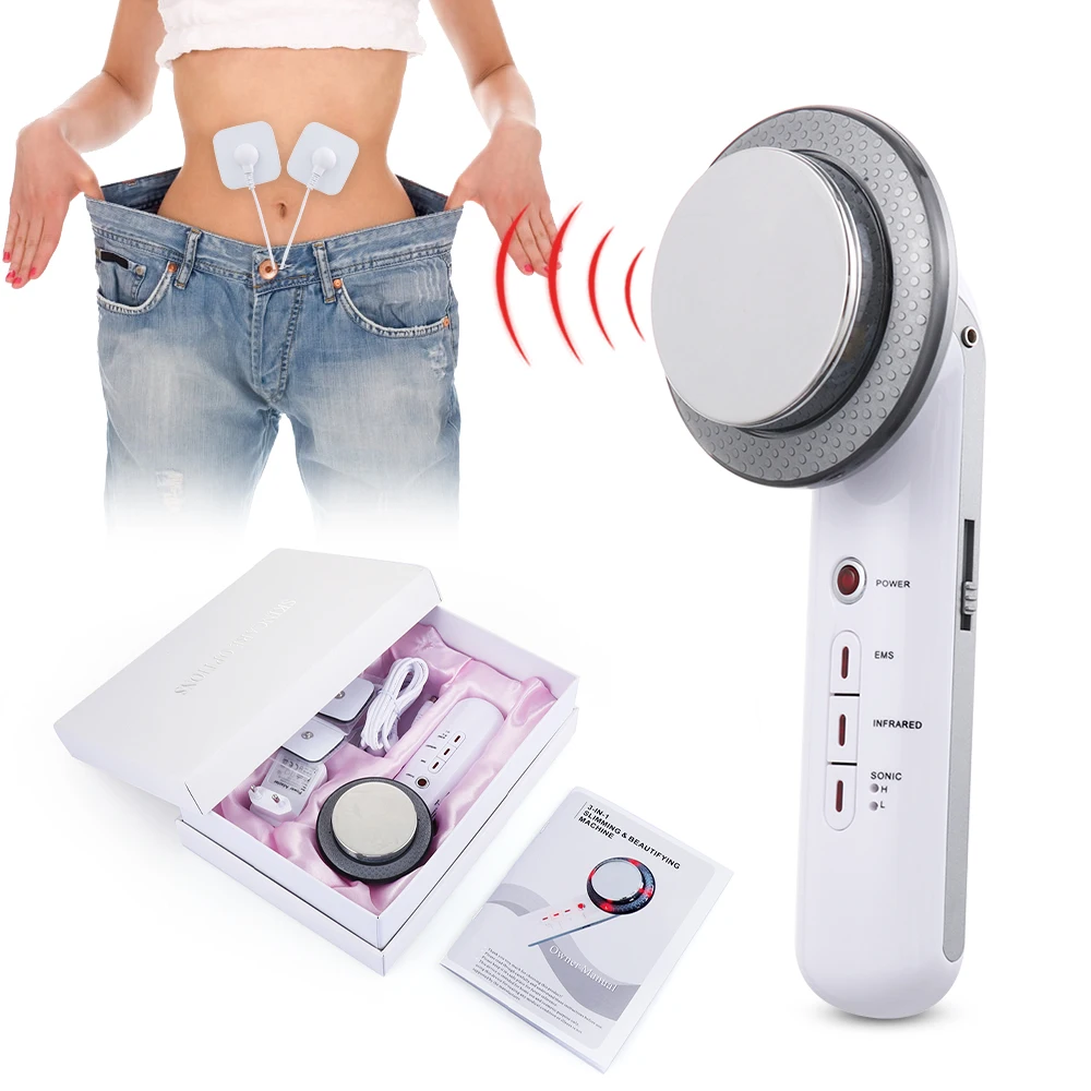 

1 Set Ultrasound Massager Cavitation Fat Remover Slimming Anti-Cellulite Machine Face Skin Care Beauty Tool