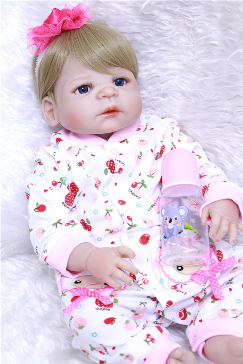 2" reborn Baby Doll Детская кукла «реборн» Куклы Силиконовые боди Младенцы реалистичные настоящие Детские куклы с светлыми волосами новая кукла игрушка