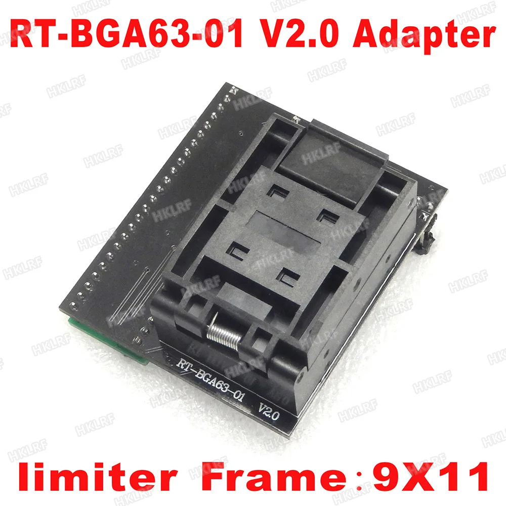 

BGA63 Adapter Fro RT809H V2.0 EMMC NW267 RT-BGA63-01 Adapter For RT809H Programmer 9*11 Limiter Frame