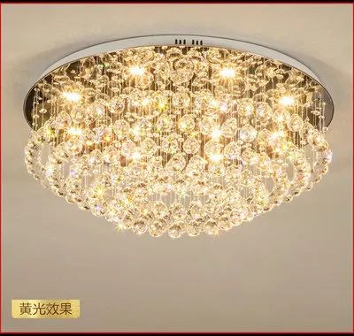 

Luxury Simple Circular Crystal Ceiling Light Fashion Modern Lamps For Bedroom Living Room LED Home Lighting Dhl Free