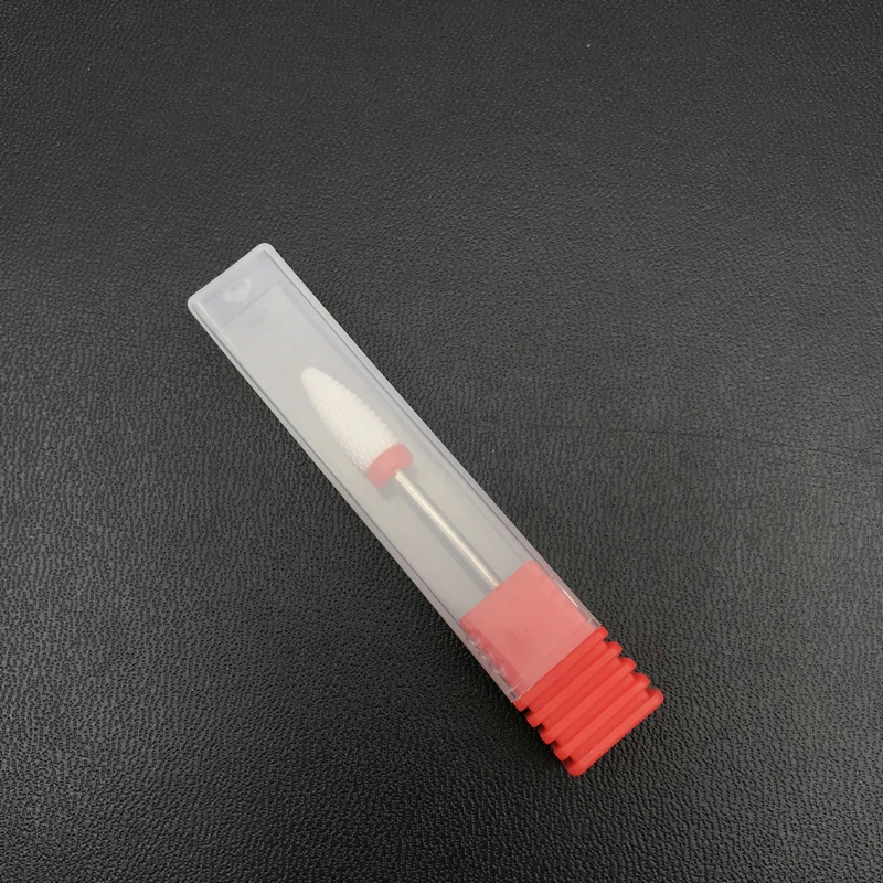 Пламенное сверло-белый керамический сверло для ногтей Стоматологическое керамическое сверло для микро полировщик с мотором