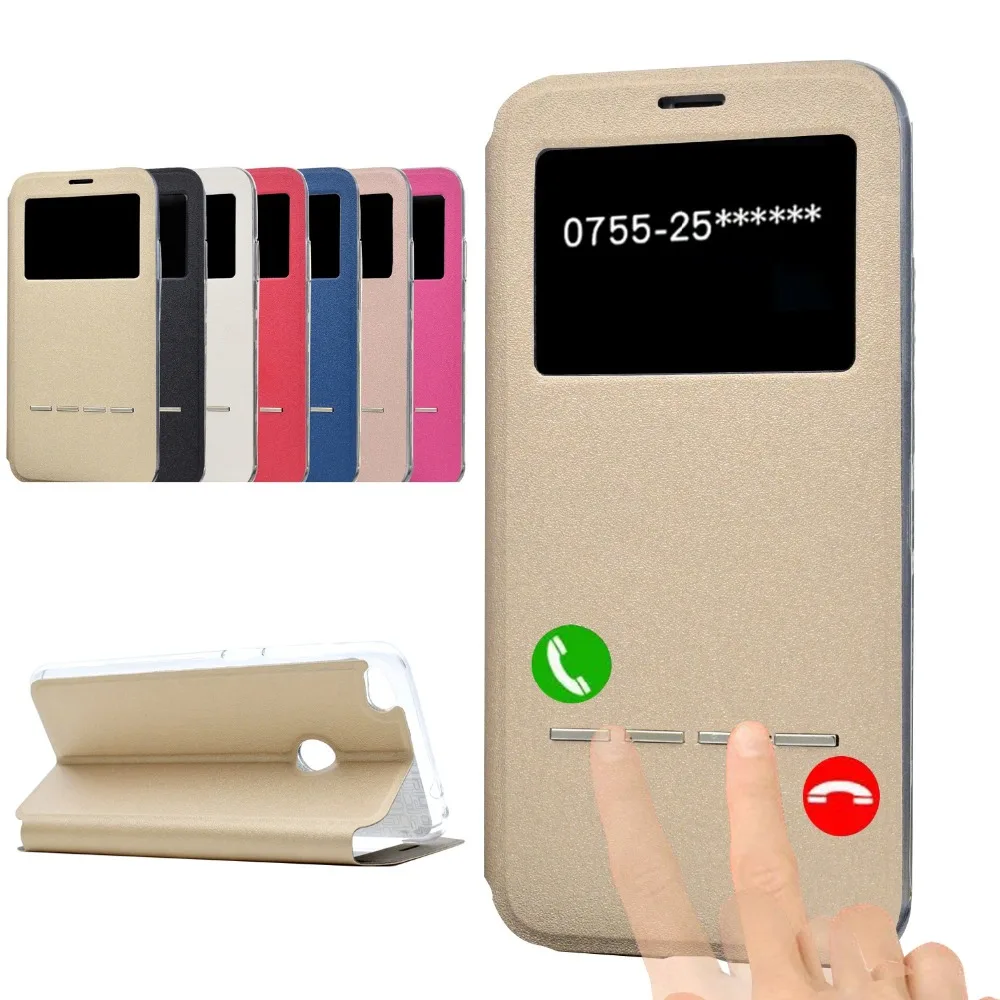 Чехол для Huawei P8 lite 2017 умный флип чехол с окошком мягкий телефона kimTHmall|phone cases|case for