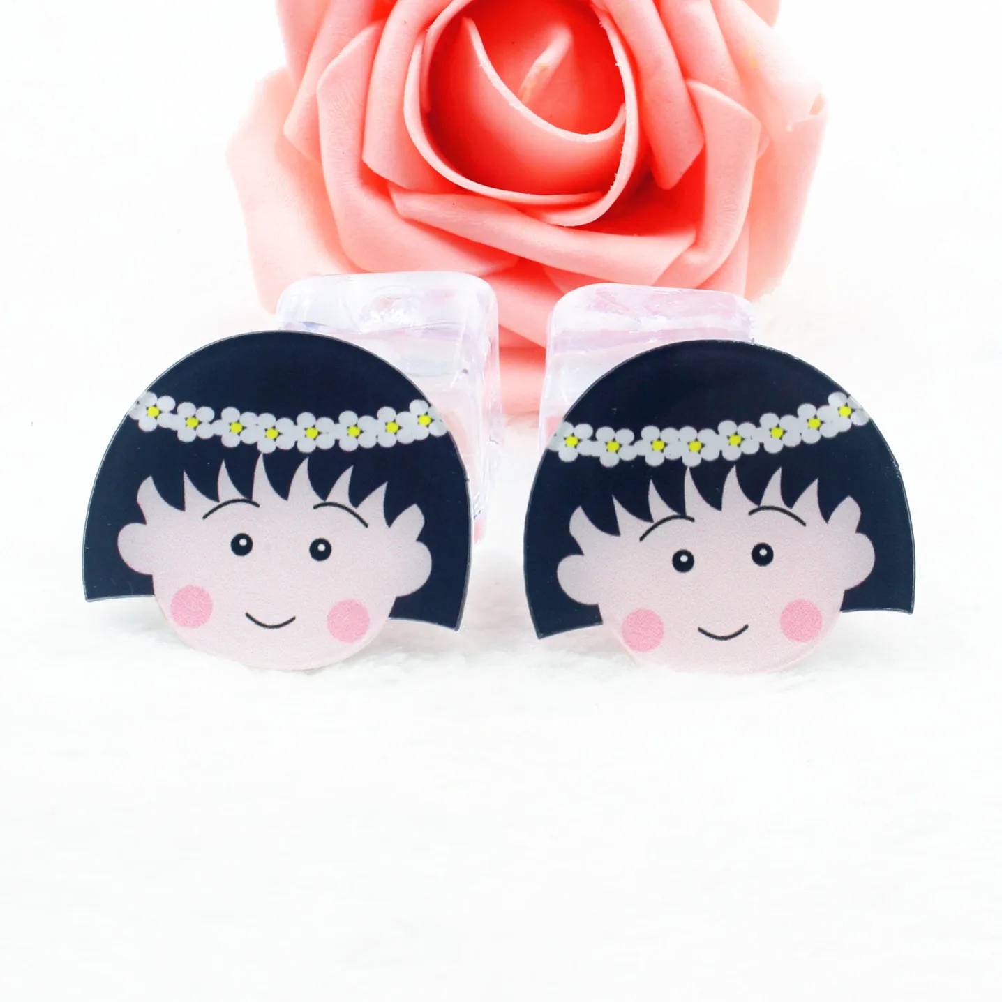 

Kawaii cartoon flat back planar resin Chibi Maruko chan Figurine Home decoration craft DIY phone jewelry hair accessories