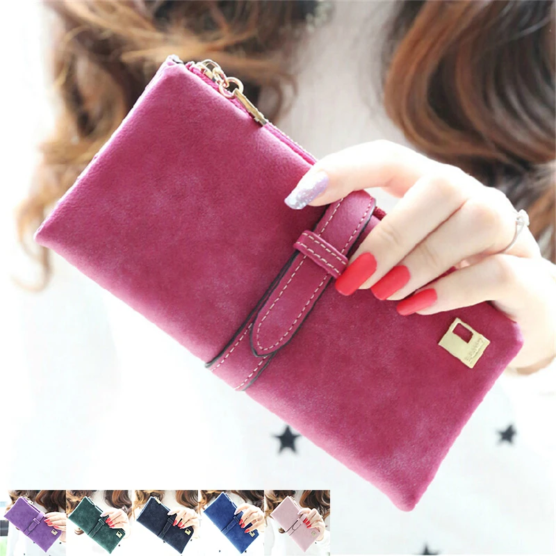  2016 6Colors Fashion Lady Bags Women Wallets PU Handbags Leather Purse Card Holder Brand New Bolsas Femininas Free Shipping J417 