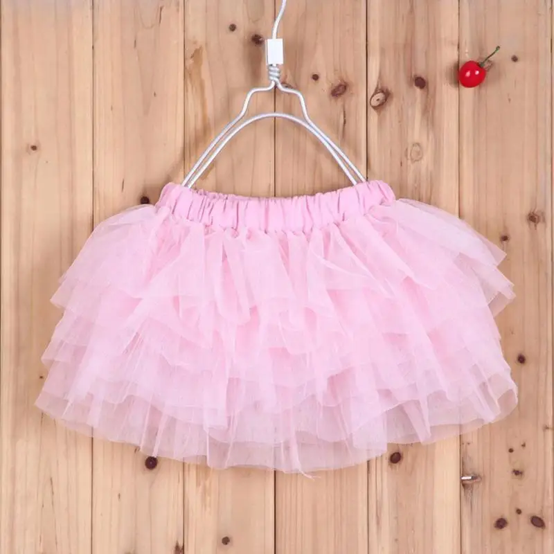 Модные юбки-пачки для девочек; юбка-балерина для малышей; детская шифоновая пышная повседневная одежда ярких цветов