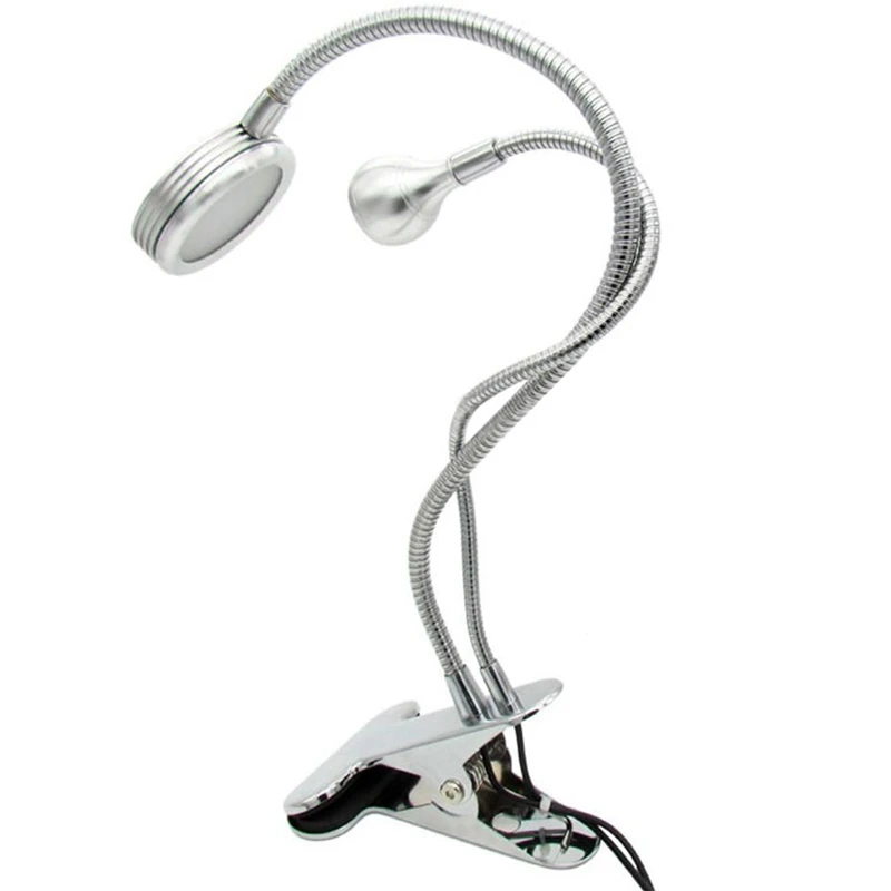 

Creative 2 In 1 Clip Table Lamp Design Usb Adjustable Cold White Desk Light For Eyebrow Tattoo Nail Art Beauty Makeup Fishing