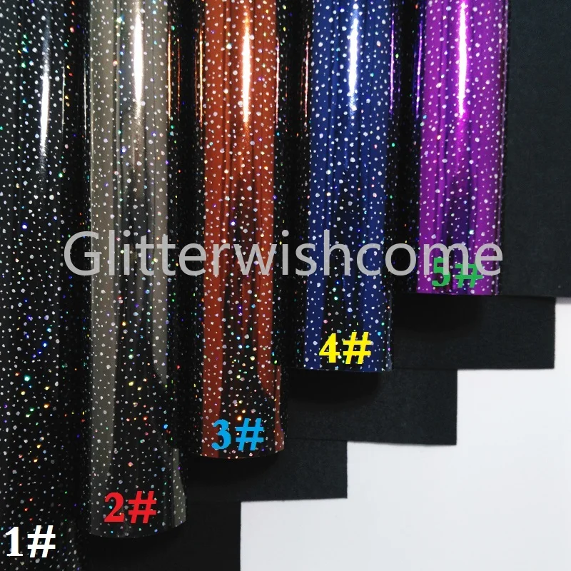 Glitterwishcome 21X29 см A4 размер винил для бантов Радужное тиснение Алмазная кожа Fabirc искусственная кожа листы для бантов, GM300A