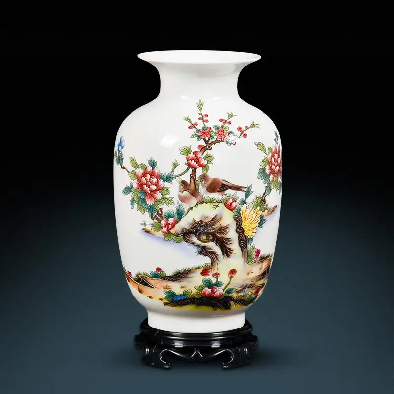 Цзиндэчжэнь керамическая ваза Бытовая декоративная ваза для цветов тв шкаф винный шкаф маленький ремесленный фарфор керамическая ваза - Цвет: 8