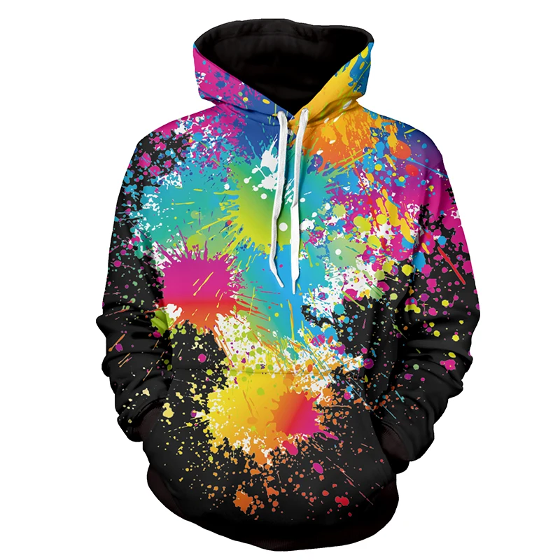 Buy 2018 Paint Hoodies Men/Women Hooded Hoodies With