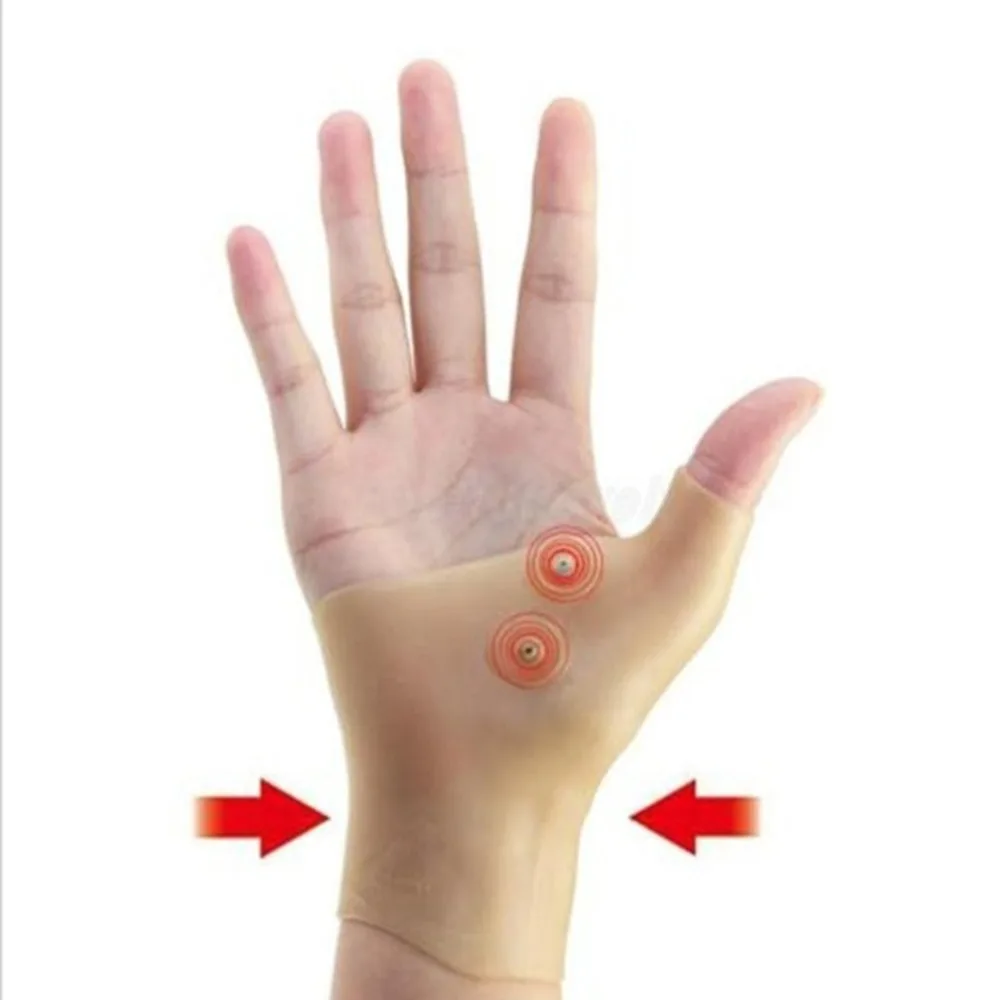 Магнитная терапия наручные перчатки теносиновит облегчение боли запястья рук большого пальца Поддержка Перчатки, поддержка запястья Брекеты для мужчин и женщин