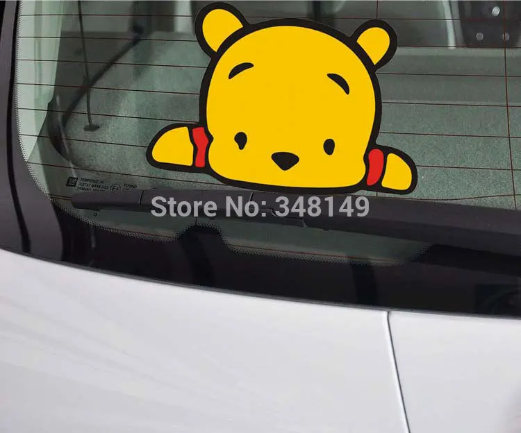 Aliauto Car Styling Bear Thinking Reflective Stickes And Decals For Toyota Chevrolet Cruze Volkswagen Skoda Hyundai Opel | Автомобили и
