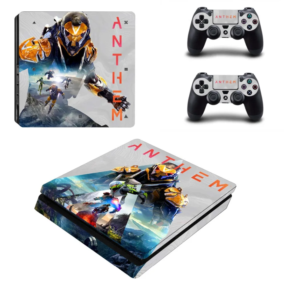 Наклейка s Anthem Skin PS4 тонкая наклейка для sony Play Station 4 Slim консоль и контроллер Dualshock
