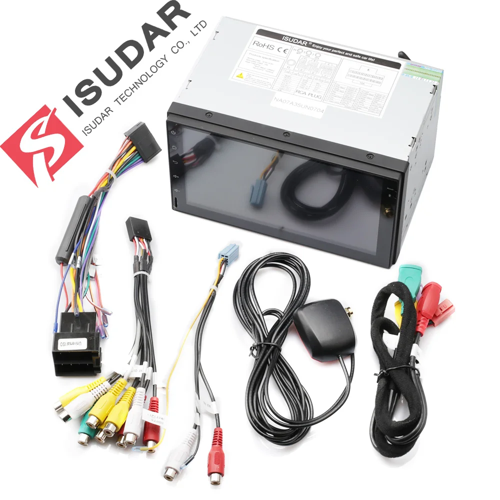 Cheap Isudar 2 Din Auto Radio Android 9 For Nissan/Xtrail/Tiida/Hyundai/KIA Universal RAM 4GB Car Multimedia Video Player GPS DVR FM 5