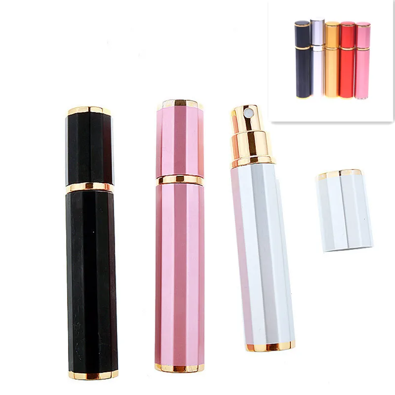 

8ML Scent Pump Spray Freshener pump cover empty cosmetic containers Portable small Travel Refillable Perfume Atomizer Bottle