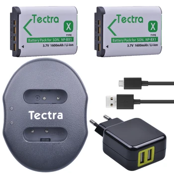 

Tectra 2pcs NP-BX1 NPBX1 Bateria + USB Dual Charger + AC Adapter for Sony DSC-RX100 RX1 HDR-AS15 AS10 HX300 WX300 NPBX1 NP BX1