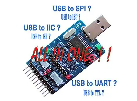 CH341A USB к iec/IIC/SPI/UART/ttl/ISP адаптер, EPP/MEM параллельный порт конвертер