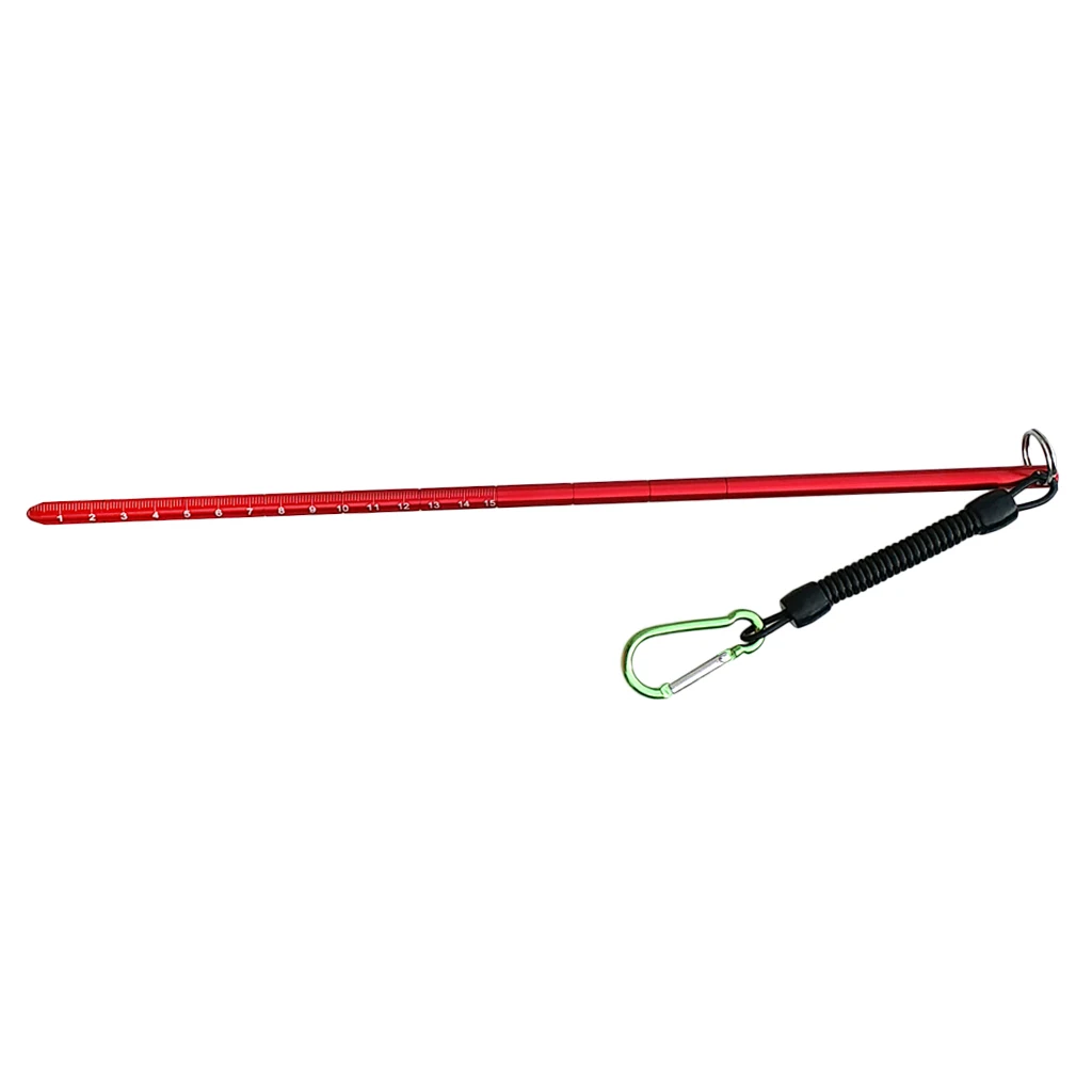15 cm Aluminum Scuba Diving Lobster Stick Pointer Lanyard Strap with Bolt Snap Clip Underwater Sports Scuba Diving Accessories