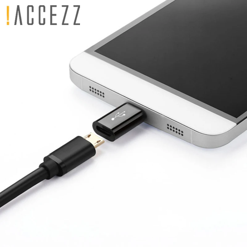 ! ACCEZZ USB C к Micro OTG адаптер Тип конвертер для One Plus 5 LG G5 G6 Xiaomi Mi 6 Samsung S8