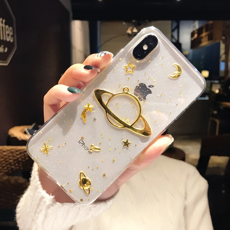 6S Plus для IPhone 7 Чехлы 6 Чехол телефона Сатурн прозрачный силиконовый чехол 8 мягкий
