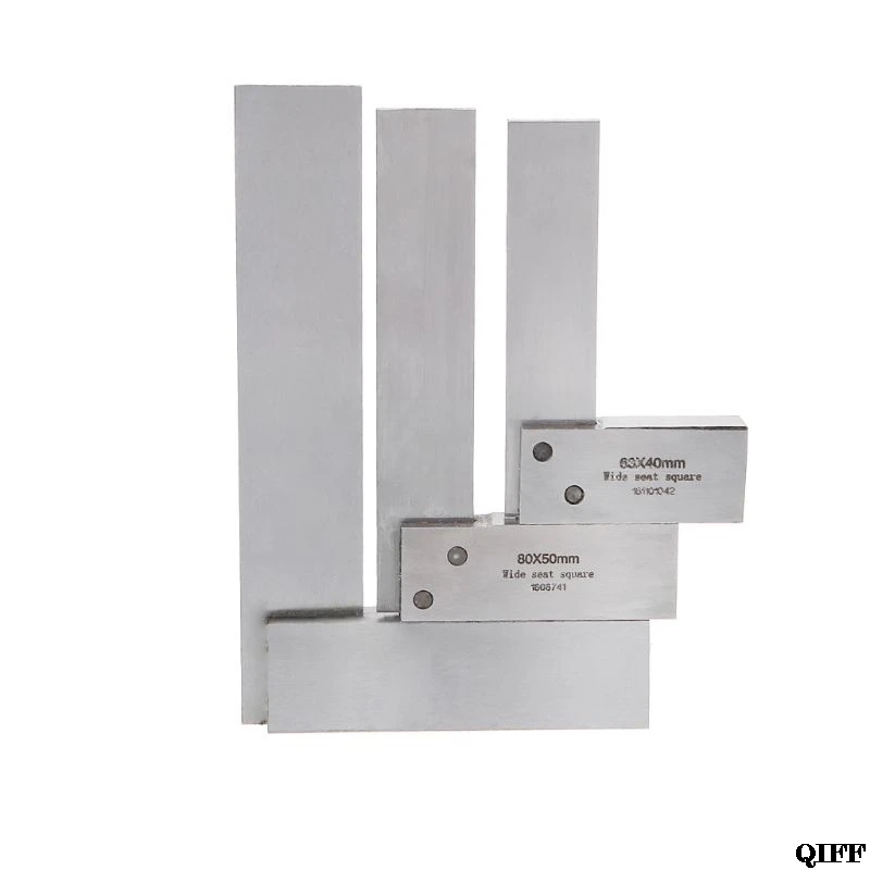 

Carbon Steel Angle Ruler Gauge 90 Degrees Wide Base Square Ruler Blade Measuring Tool Jun21