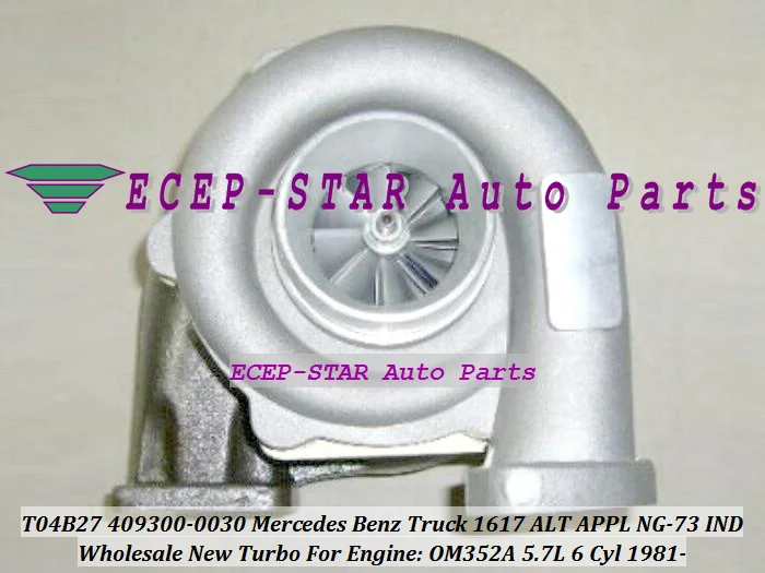T04B27 409300 409300-5011S 409300-0023 For Mercedes Benz Truck 1617 L ALT APPL NG-73 IND APPL 1981- OM352A 5.7L (1)