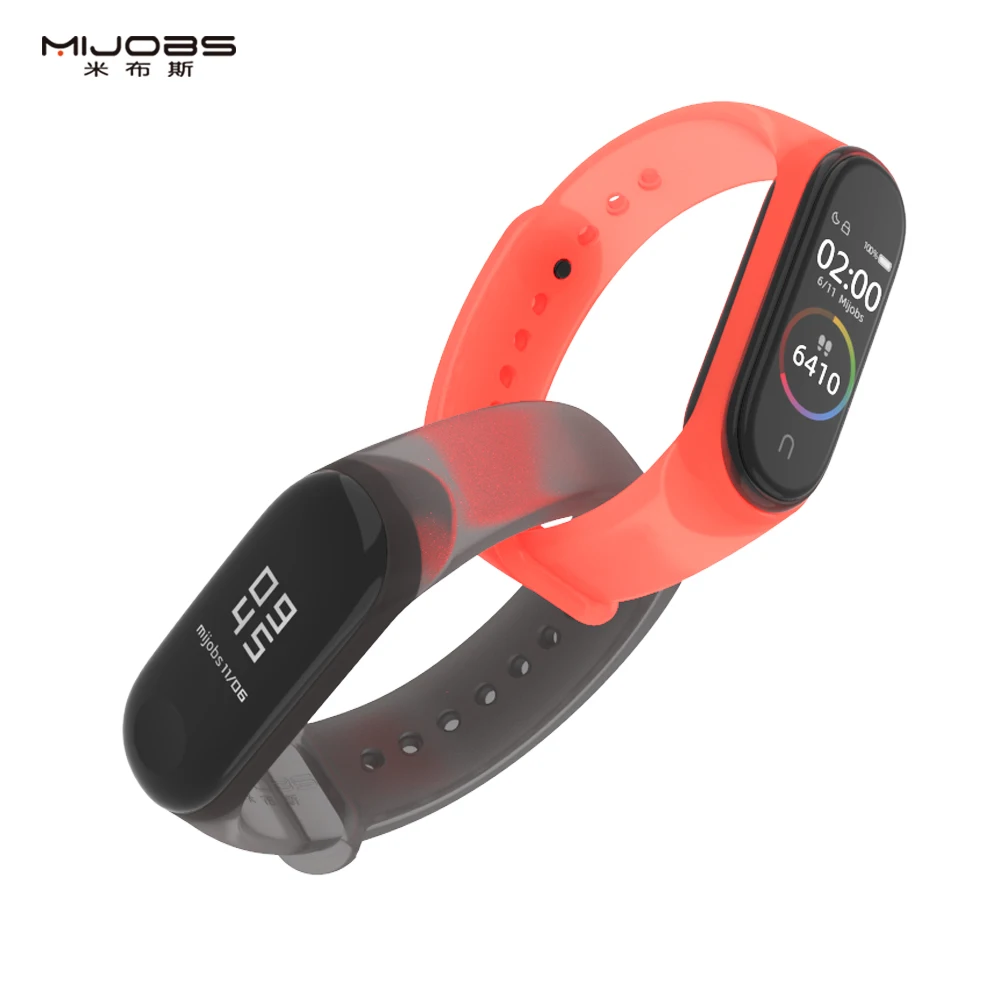 Mi jobs mi Band 4 ремешок Цветной силиконовый браслет для Xiaomi mi Band 4 3 браслет mi band 3 Смарт-часы аксессуары