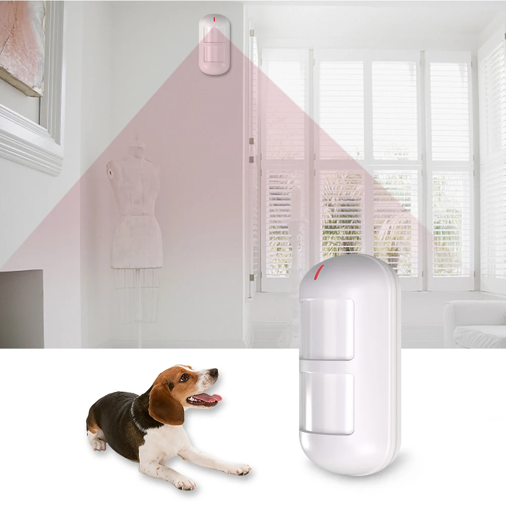 8 x Wolf Guard беспроводной двойной Pet иммунный PIR Датчик Детектор движения для дома