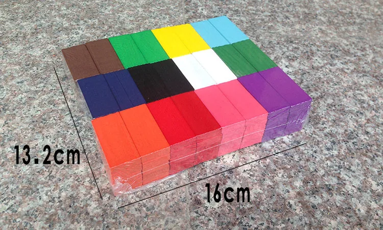 120 шт./компл. цветные радужные Деревянные домино игры Конструкторы наборы для раннего обучения домино Развивающие игрушки для детей подарок