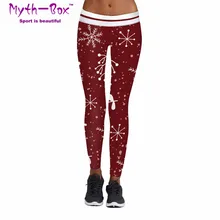 Рождественские женские спортивные Леггинсы Cospaly костюм Снежинка принт фестиваль брюки тренажерный зал брюки обтягивающие беговые Капри фитнес колготки
