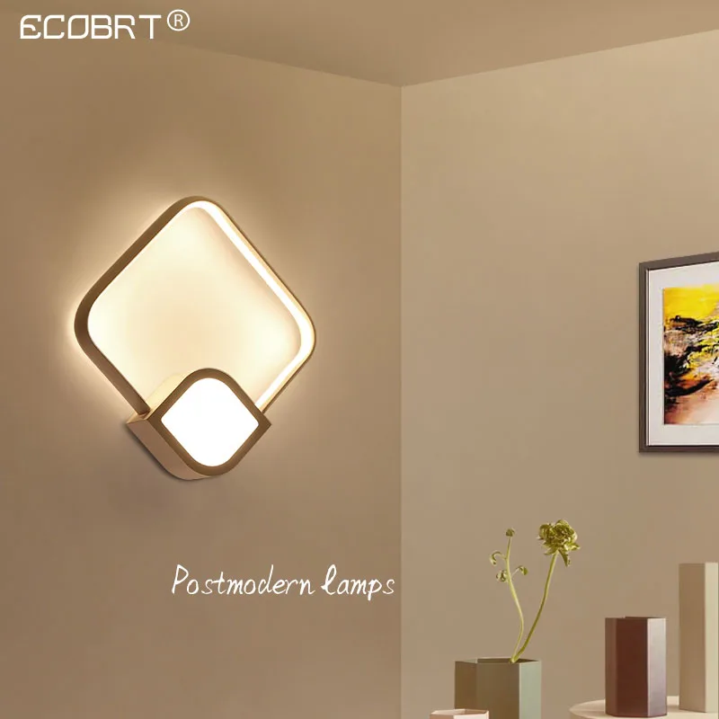 Modern minimalist led bedside lamp Nordic personality creative staircase aisle corridor bedroom wall lamp living room wall lamp