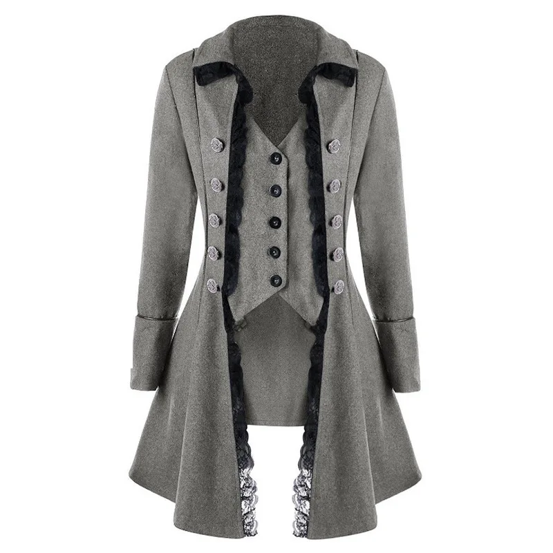 Pirate Jacket Medieval Trench Coat Traditional Gentlemen's Costume British French Style for Women and Men image 5
