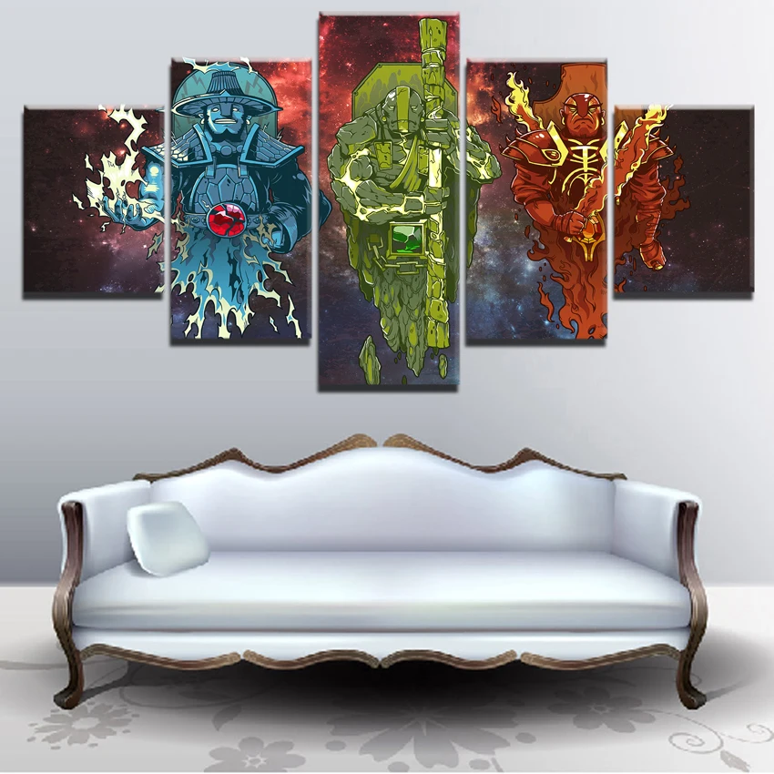 Canvas Wall Art Printed Picture For Living Room Home Decor Frame 5 Pieces Abstract Painting Game Do