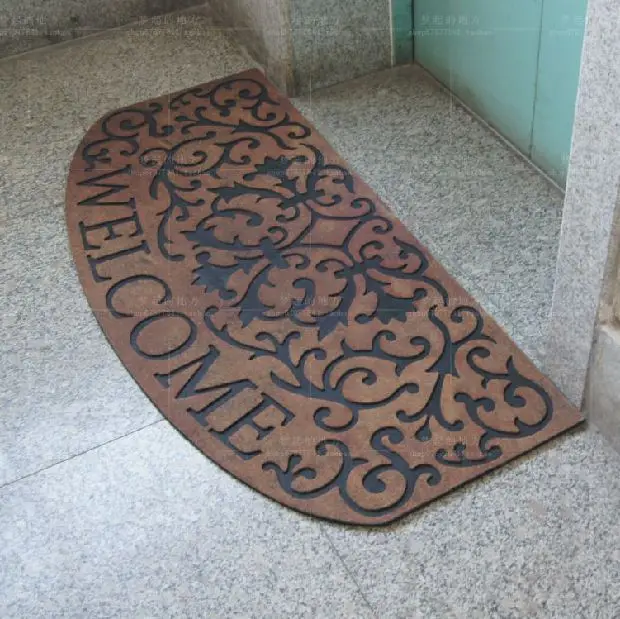 

Rubber mat entranceway doormat waterproof mats slip-resistant pad carpet
