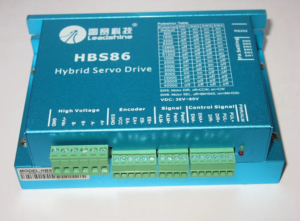 Leadshine Hybrid servo drives HBS86 Work 30-80VDC can out 8.2A peak fit 86HS40-EC-1000 motor | Обустройство дома