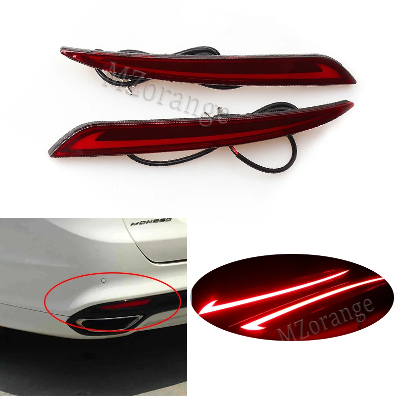 

Car Flashing LED Rear Fog Bumper Light Lamp Brake Light Turn Signal Light Reflector For Ford Mondeo Fusion 2013 2014 2015 2016