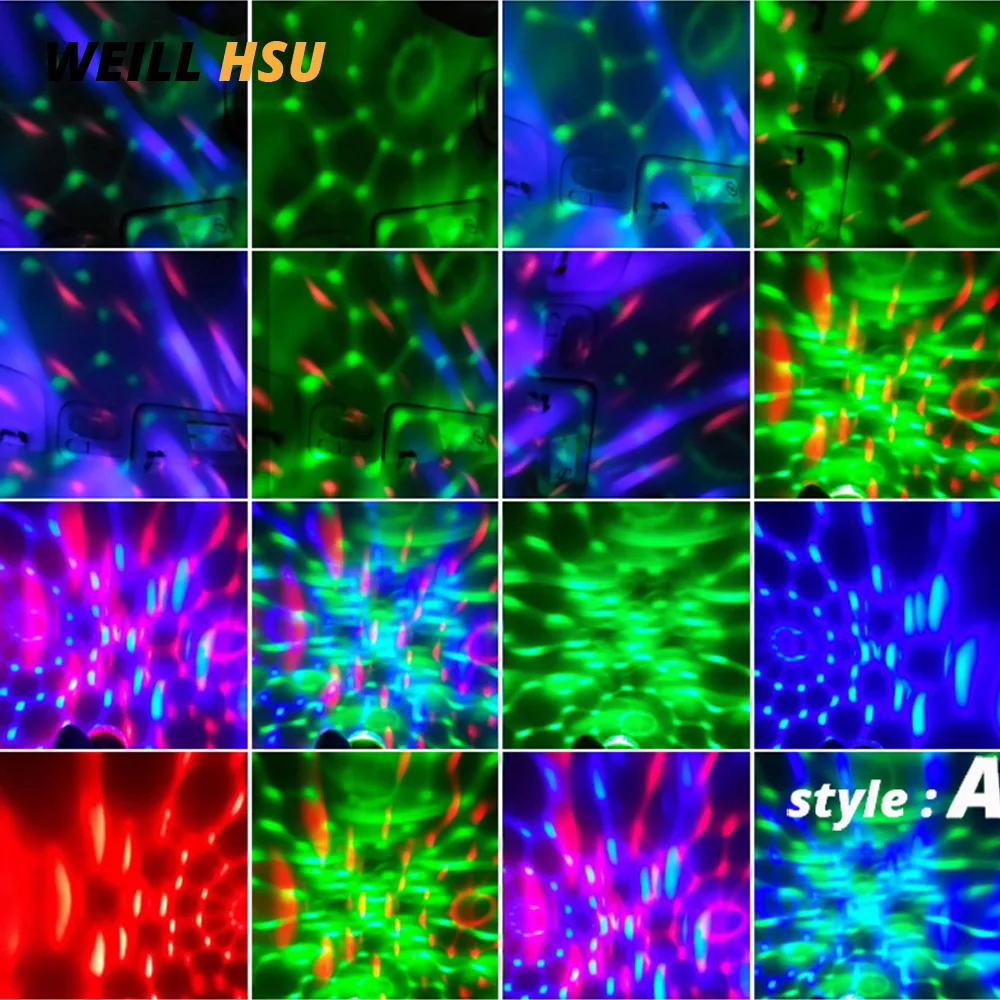Weill Hsu USB светодиодный диско декоративный светильник мини DJ лазерный сценический светильник ing праздник бар дома вечерние Свадебные Рождественские украшения светильник
