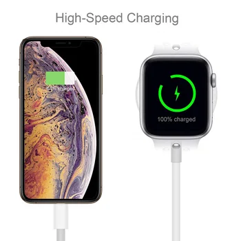 

2 In 1 Magnetic Fast Wireless Charger For Apple Watch 4 3 2 1 Quick Charge Portable Mobile Phone Charger For iPhone X XS XR 8 7