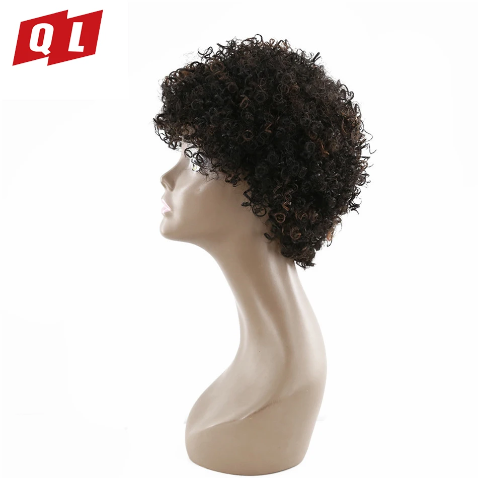 QLOVE HAIR F1B/30 Color Malaysian 10inch Human Hair Wigs Non Remy