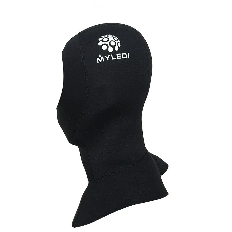 3 мм неопрен для мужчин и женщин подводное плавание согревающий капюшон шапка дайвинг подводное плавание Шея шапка Водонепроницаемая теплая Подводная охота полная маска для лица