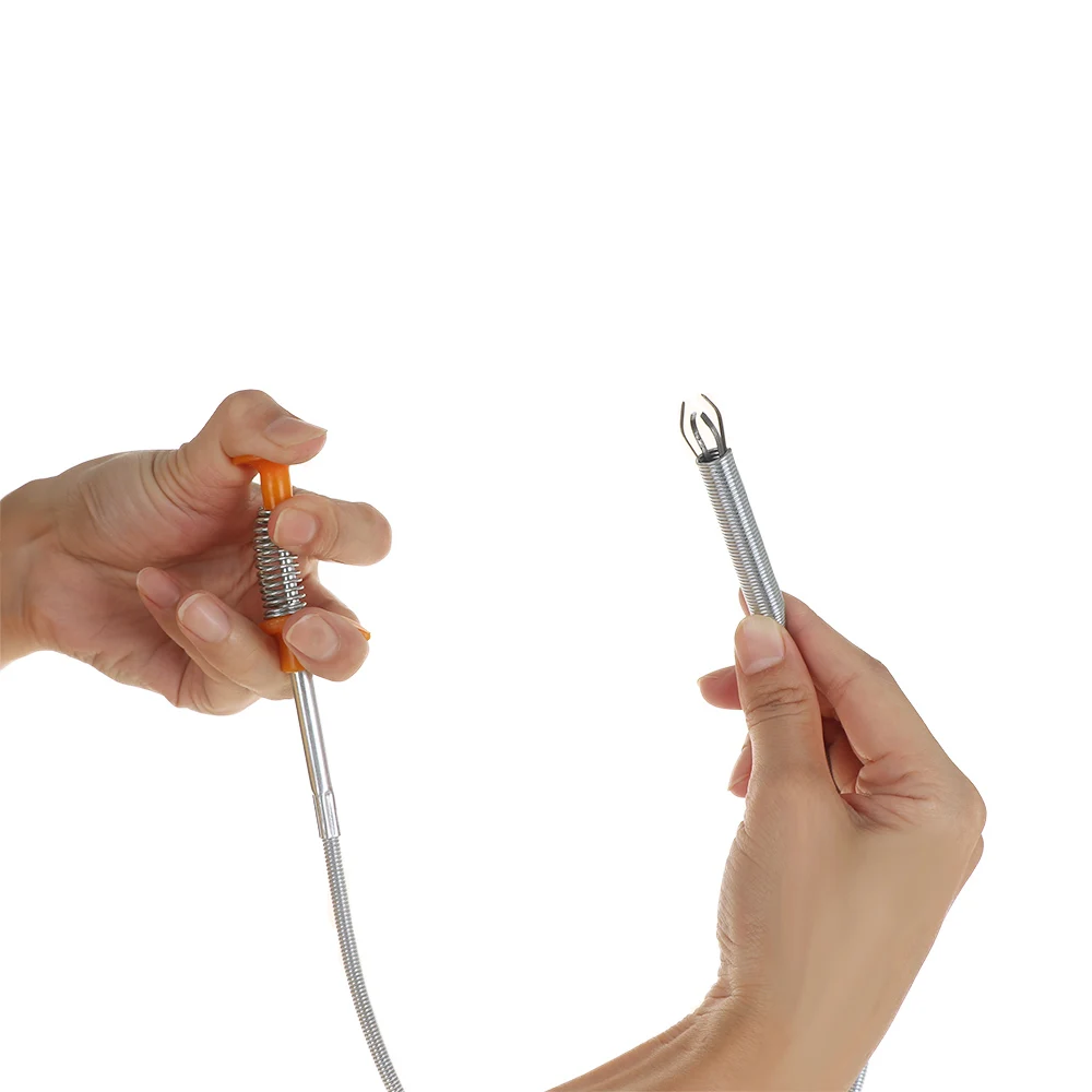 

1Pc Sewer Fetching Device Pickup Sewer Bathroom Accessory Garbage Folder Dredging Device Flexible Hand Kneading Pressure Type