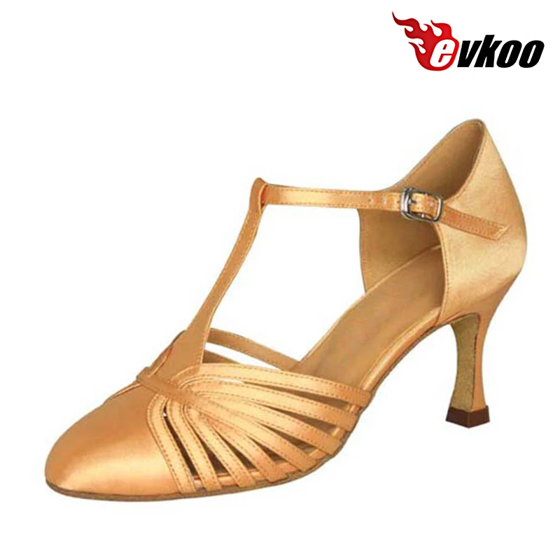 Evkoodance-Chaussures de brevLatine à Talon de 7cm pour Femme, Souliers de Salsa en ylène, Taille Personnalisée Six, Document au Choix