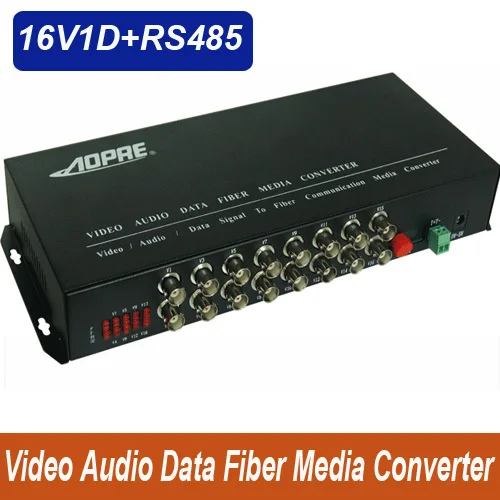 High quality 16 channel video data Audio fiber